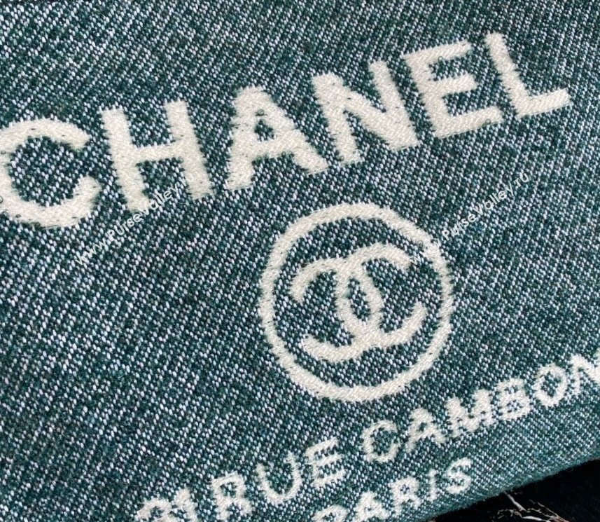 Chanel Deauville Mixed Fibers Medium Shopping Bag A67001 Cyan 2021 (SSZ-21101261)