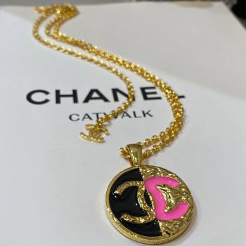 Chanel Necklace CH13020 Black/Pink 2024 (YF-24013020)