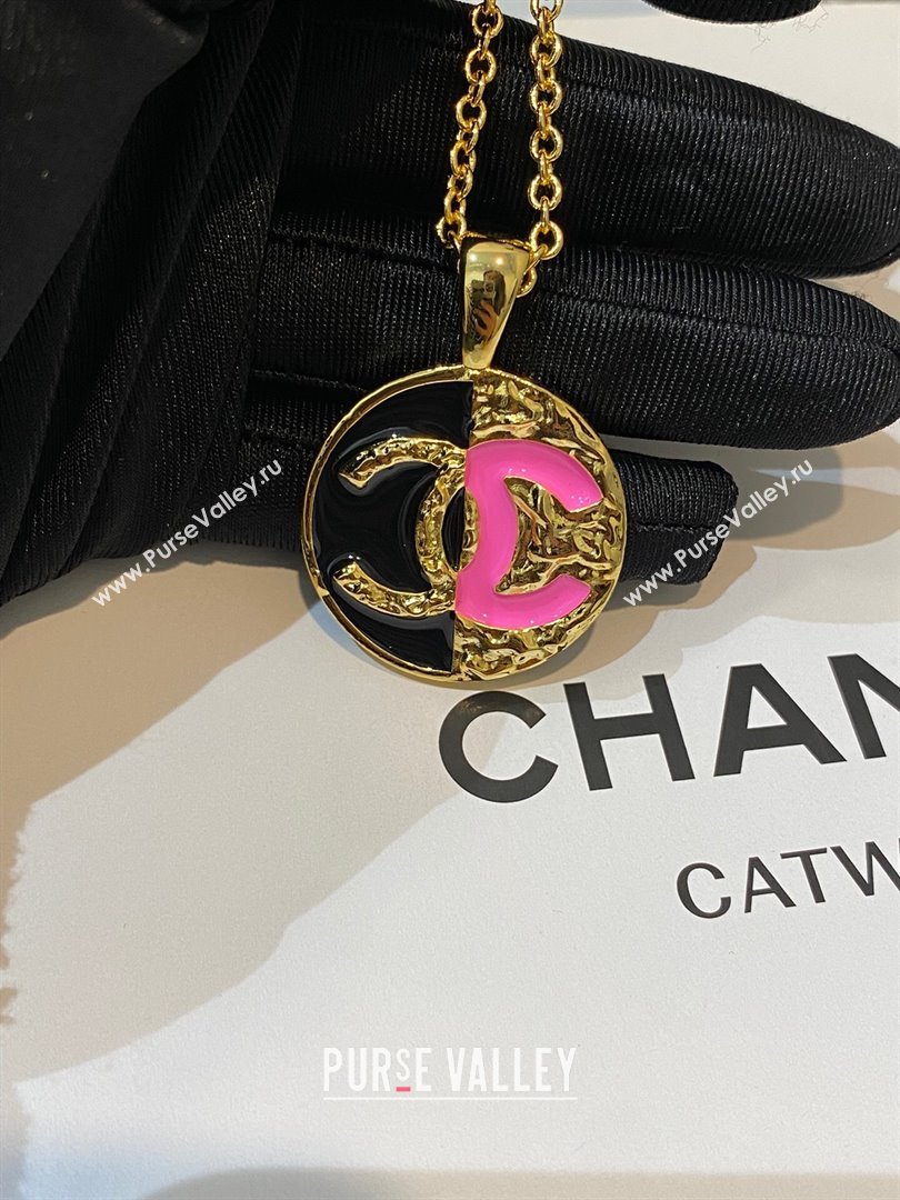 Chanel Necklace CH13020 Black/Pink 2024 (YF-24013020)