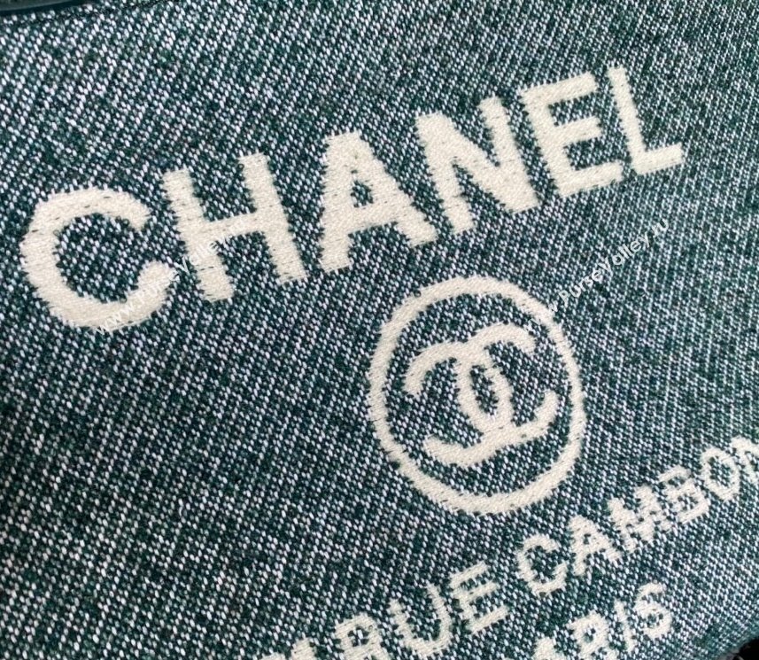 Chanel Deauville Mixed Fibers Large Shopping Bag A66941 Cyan 2021 (SSZ-21101262)