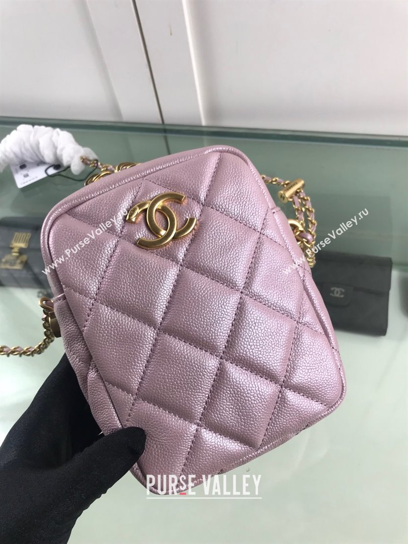 Chanel Iridescent Grained Calfskin Camera Bag AS2857 Light Pink 2021 (HOT-21101241)