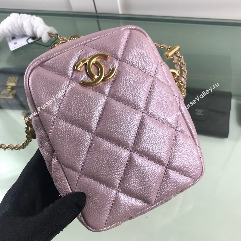 Chanel Iridescent Grained Calfskin Camera Bag AS2857 Light Pink 2021 (HOT-21101241)