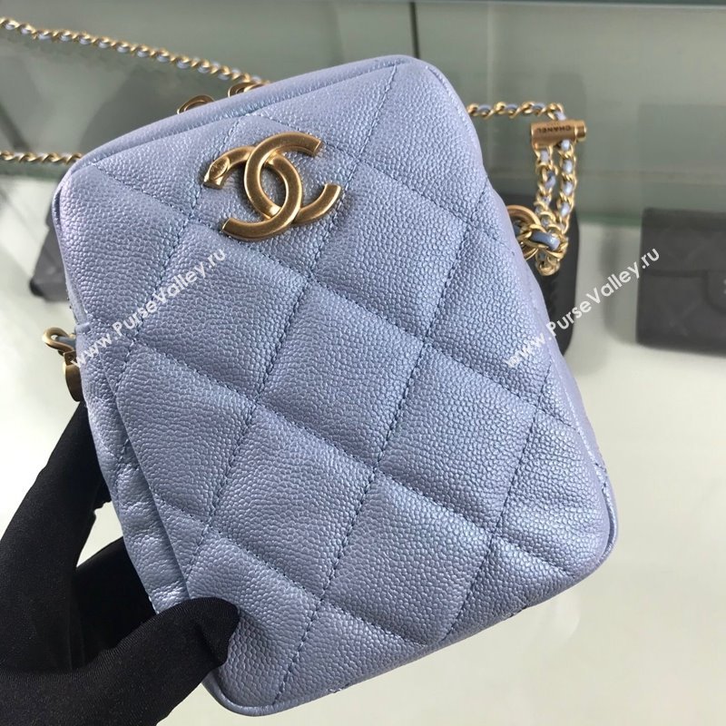 Chanel Iridescent Grained Calfskin Camera Bag AS2857 Purple 2021 (HOT-21101239)