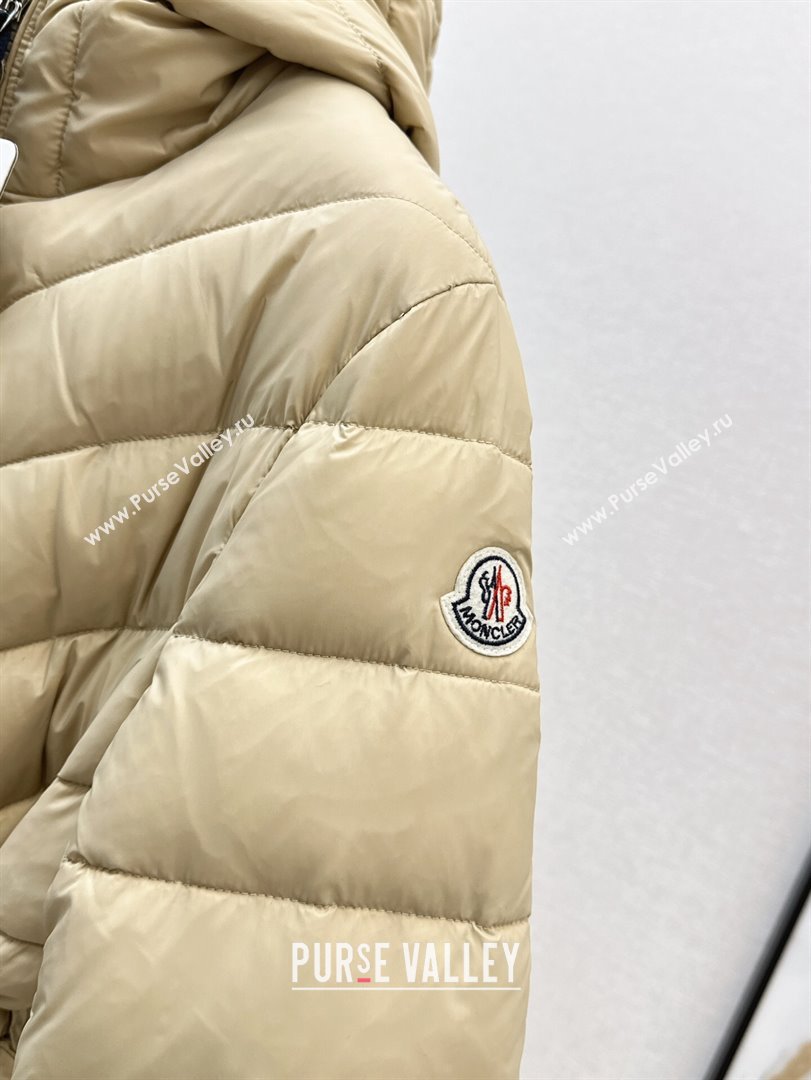 Moncler Down Jacket with Belt B101821 Beige 2024 (YN-24101821)