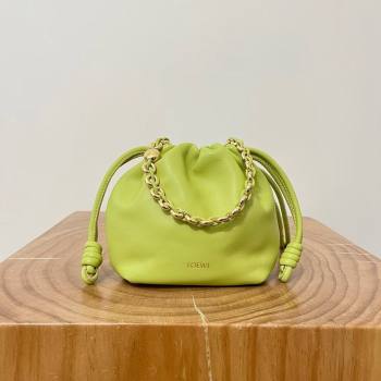 Loewe Mini Flamenco Purse Bag in Mellow Nappa Lambskin 9058 Meadow Green 2024 Top (KE-24090227)