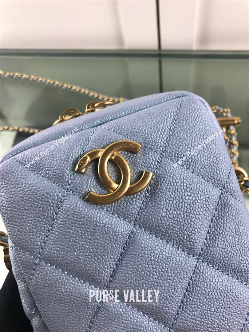 Chanel Iridescent Grained Calfskin Camera Bag AS2857 Purple 2021 (HOT-21101239)