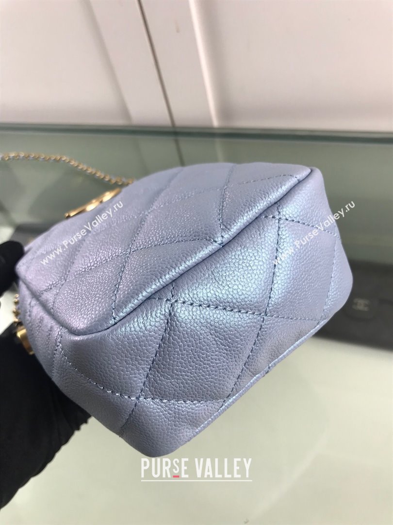 Chanel Iridescent Grained Calfskin Camera Bag AS2857 Purple 2021 (HOT-21101239)