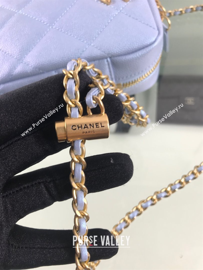 Chanel Iridescent Grained Calfskin Camera Bag AS2857 Purple 2021 (HOT-21101239)