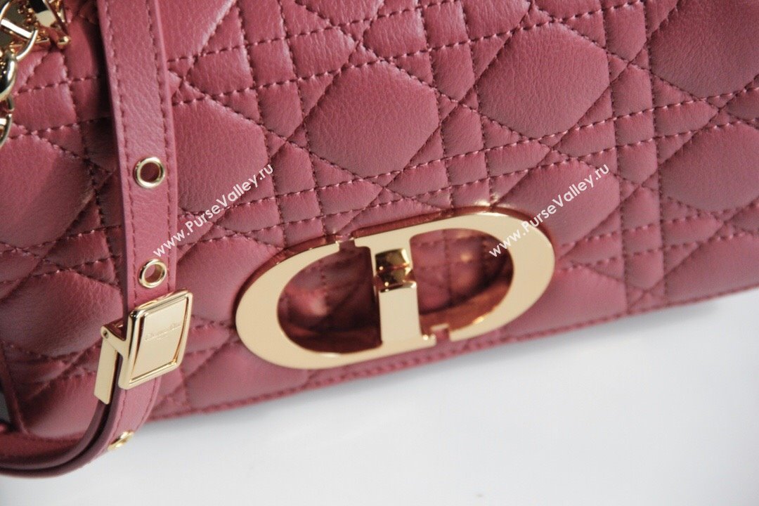 Dior Small Caro Chain Bag in Soft Cannage Calfskin Pink 2024 (DMZ-24052210)