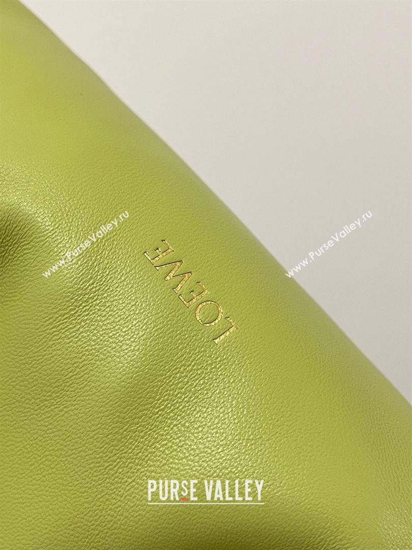 Loewe Medium Flamenco Purse in Mellow Nappa Lambskin 9057 Meadow Green 2024 Top (KE-24090228)