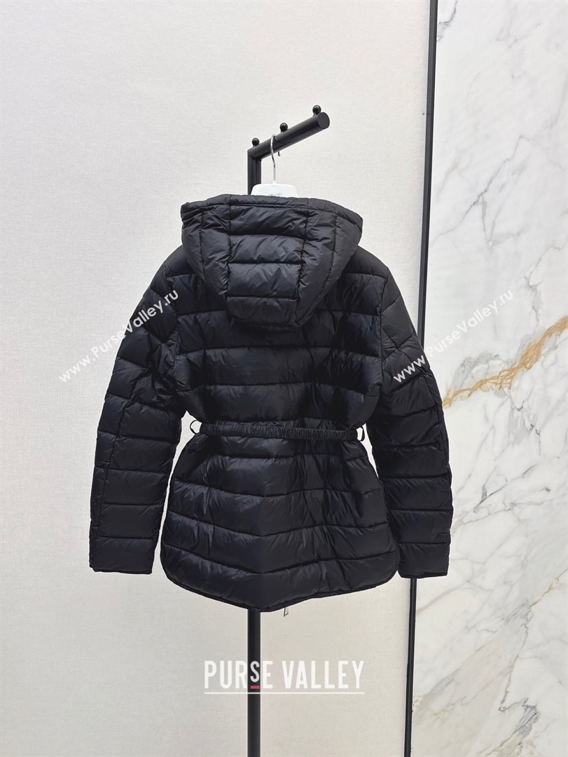 Moncler Down Jacket with Belt B101822 Black 2024 (YN-24101822)