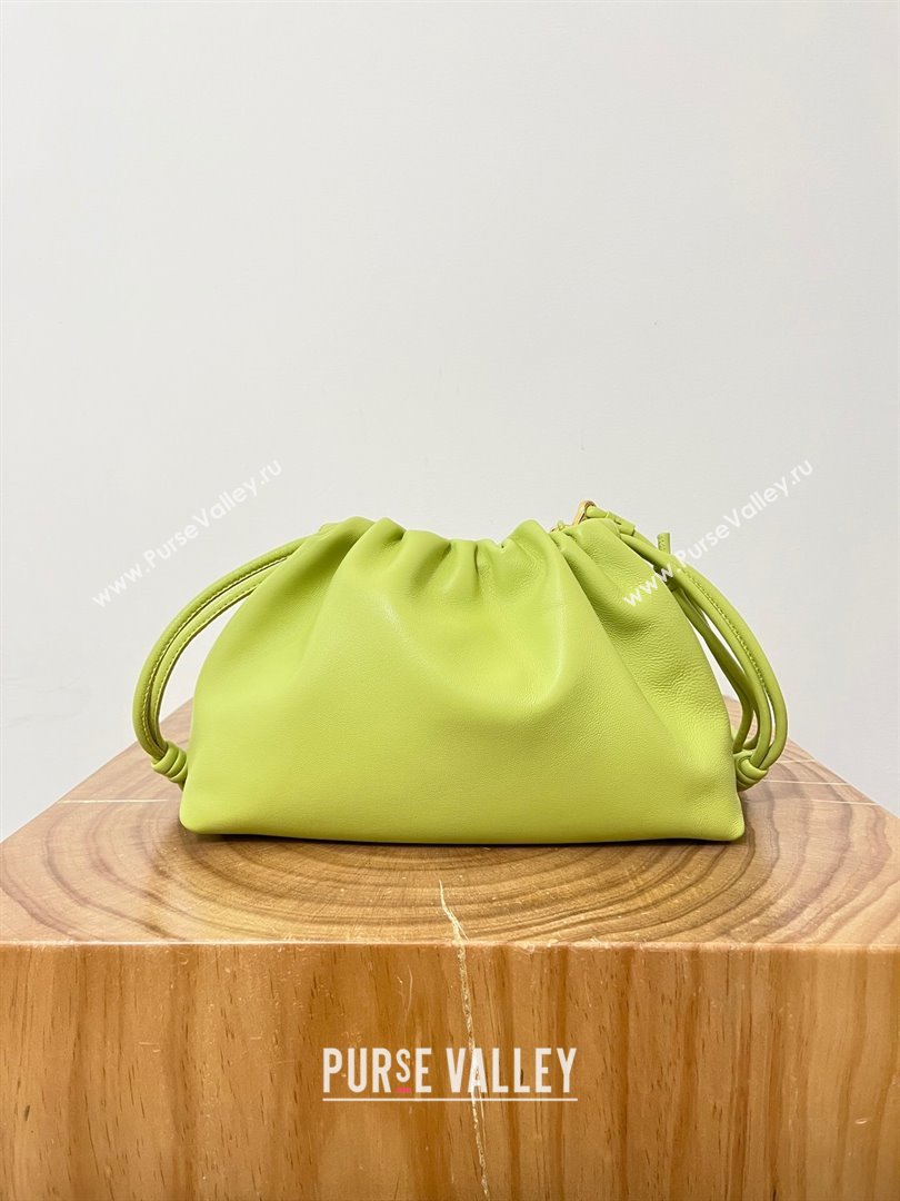 Loewe Medium Flamenco Purse in Mellow Nappa Lambskin 9057 Meadow Green 2024 Top (KE-24090228)