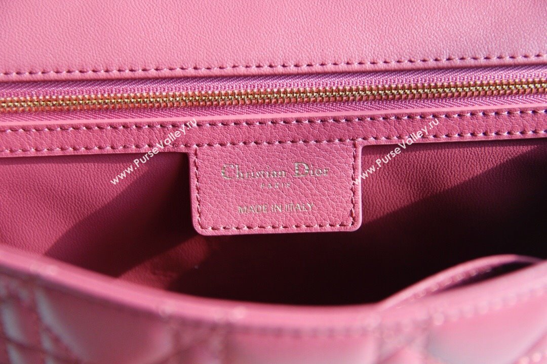 Dior Large Caro Chain Bag in Soft Cannage Calfskin Pink 2024 (DMZ-24052212)