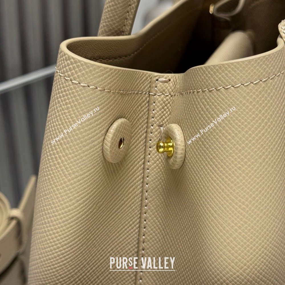 Prada Double small Saffiano leather bag Beige 2025 1BG443 (New Tag) (YZ-250929047)