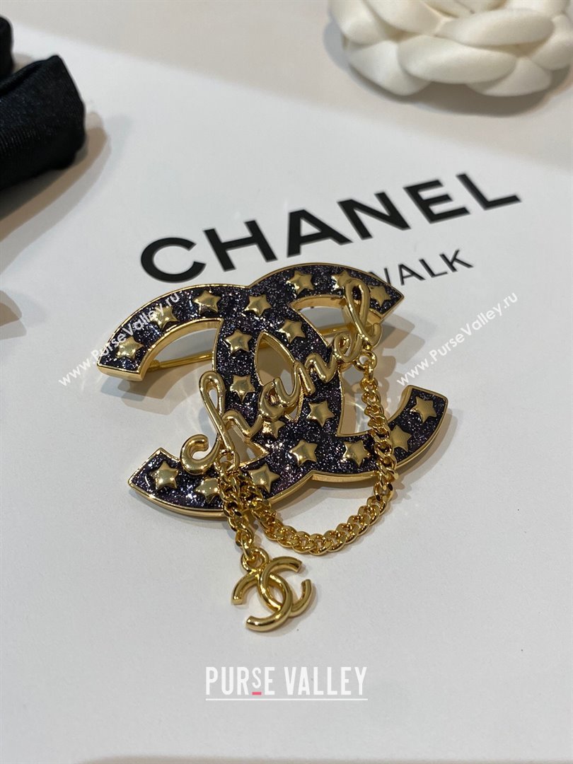 Chanel Star CC Brooch CH13026 Black 2024 (YF-24013026)