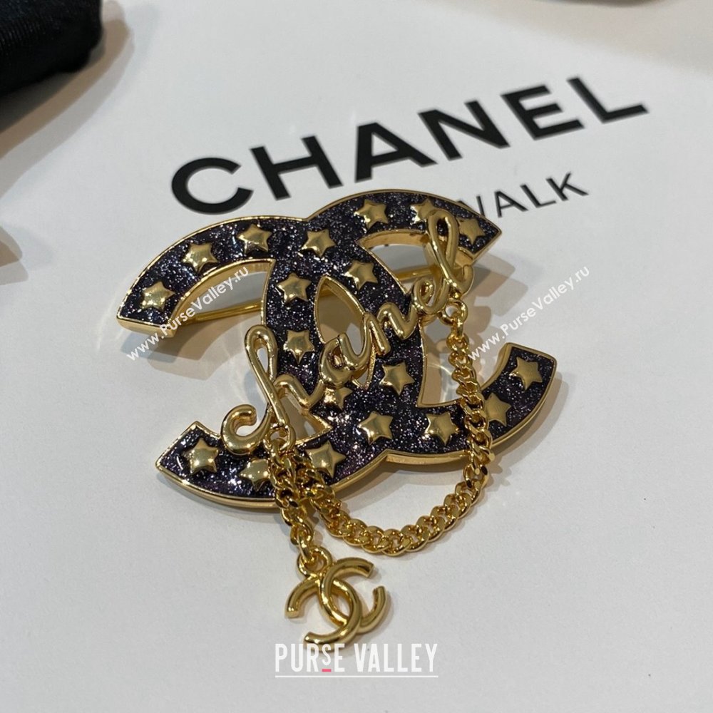 Chanel Star CC Brooch CH13026 Black 2024 (YF-24013026)