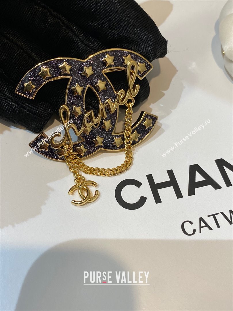 Chanel Star CC Brooch CH13026 Black 2024 (YF-24013026)