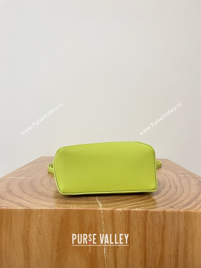 Loewe Mini Puzzle Bag in Classic Calfskin 9310 Meadow Green 2024 Top (KE-24090229)