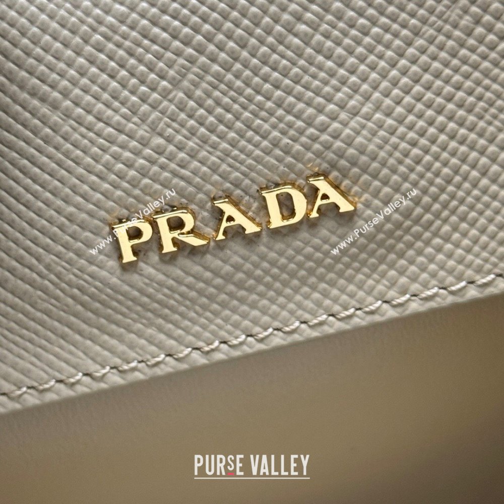 Prada Double small Saffiano leather bag Beige 2025 1BG443 (New Tag) (YZ-250929047)