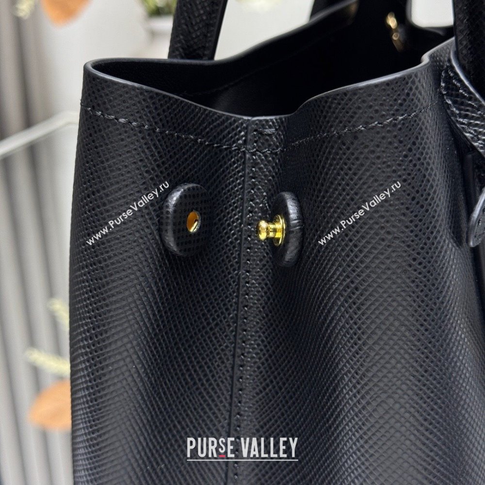 Prada Double small Saffiano leather bag Black 2025 1BG443 (New Tag) (YZ-250929048)