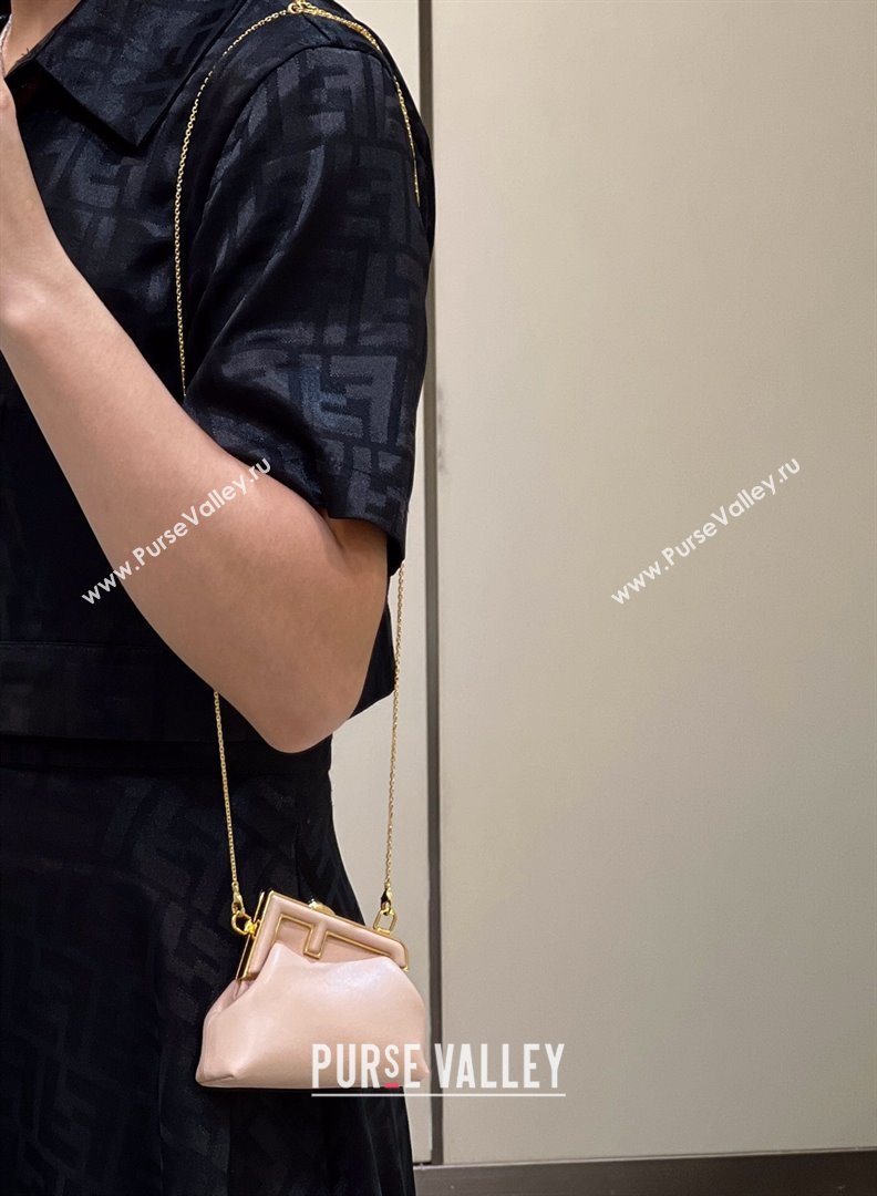Fendi First Nano Bag Charm in Nappa Leather Light Pink 20250255 80018S (CL-250522042)