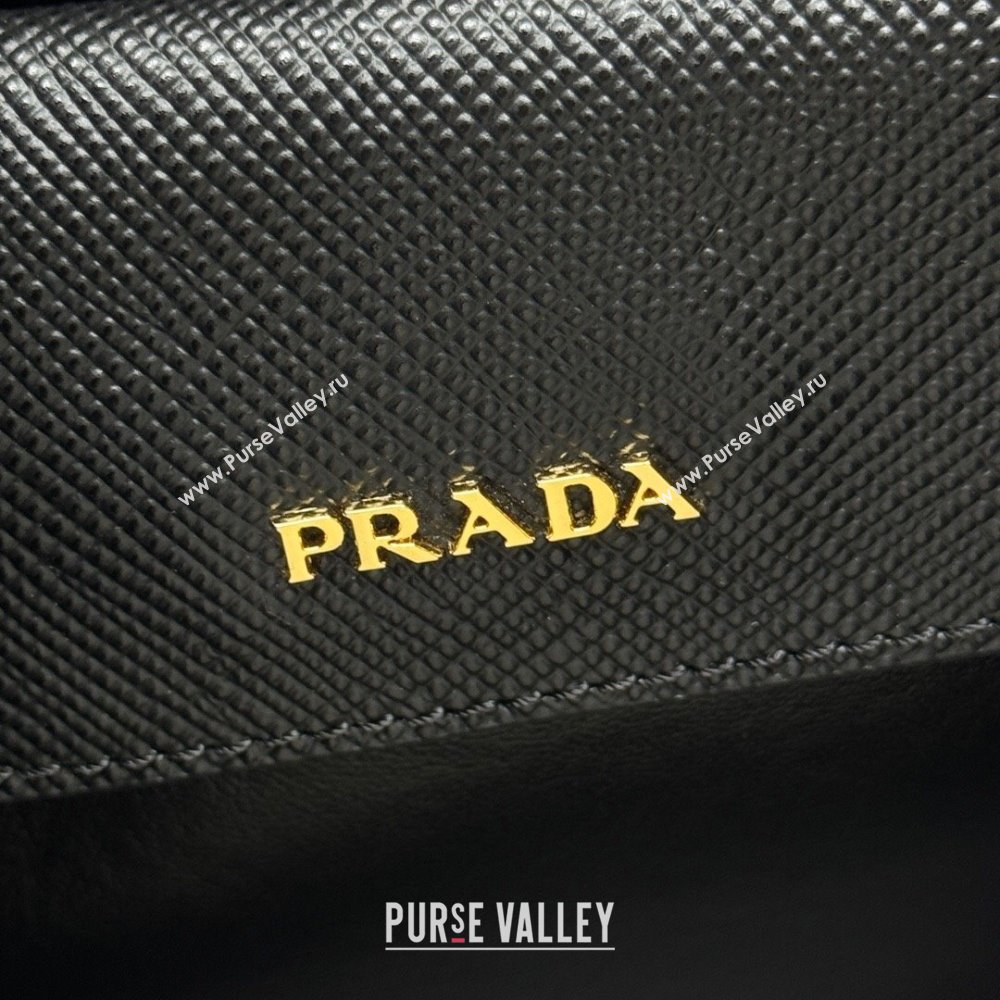 Prada Double small Saffiano leather bag Black 2025 1BG443 (New Tag) (YZ-250929048)