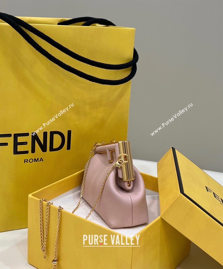 Fendi First Nano Bag Charm in Nappa Leather Light Pink 20250255 80018S (CL-250522042)