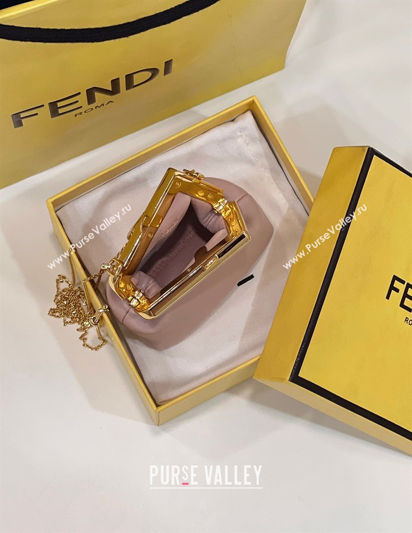 Fendi First Nano Bag Charm in Nappa Leather Light Pink 20250255 80018S (CL-250522042)