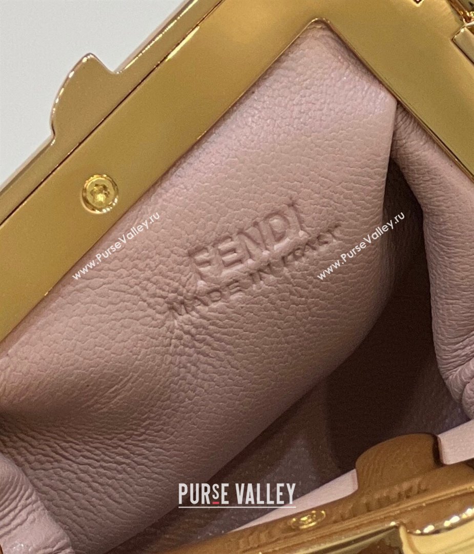 Fendi First Nano Bag Charm in Nappa Leather Light Pink 20250255 80018S (CL-250522042)