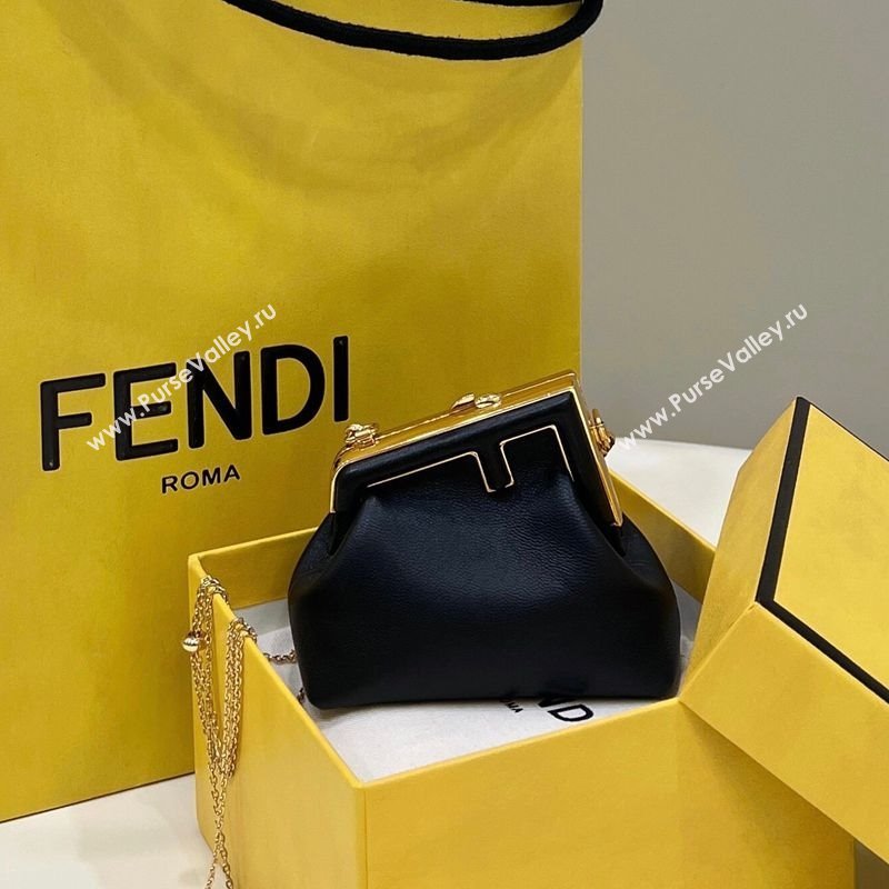 Fendi First Nano Bag Charm in Nappa Leather Black 20250255 80018S (CL-250522043)