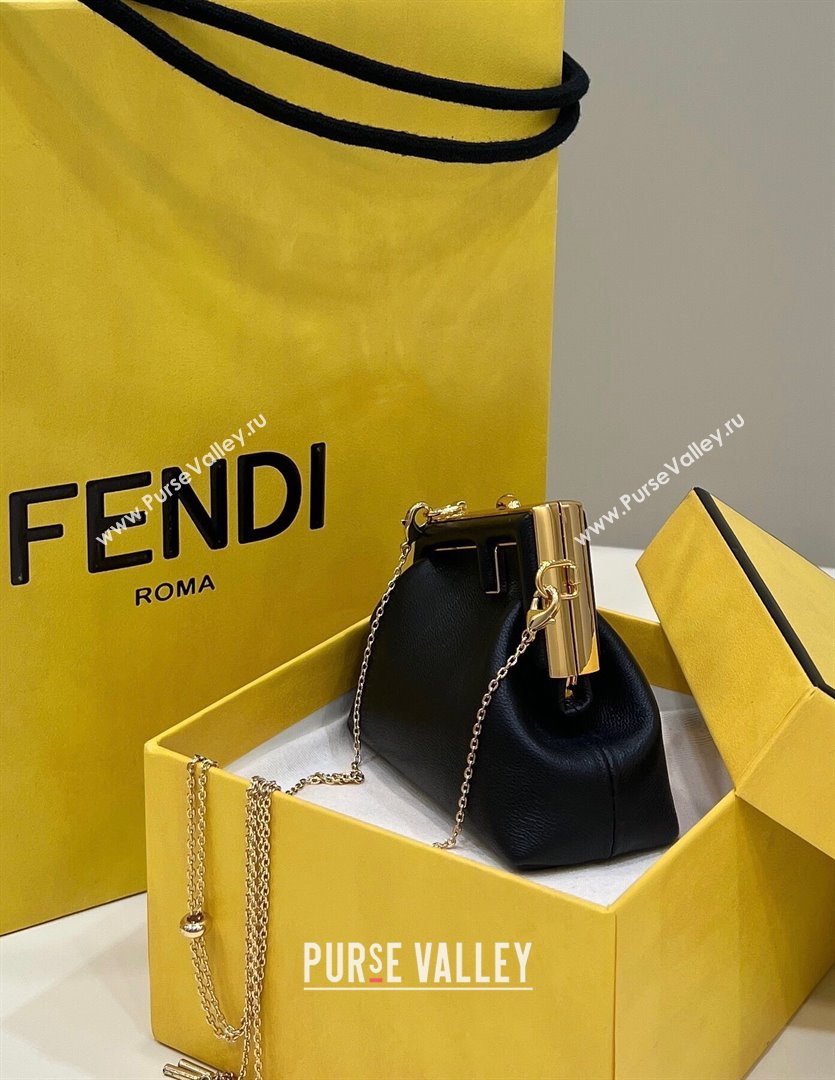 Fendi First Nano Bag Charm in Nappa Leather Black 20250255 80018S (CL-250522043)