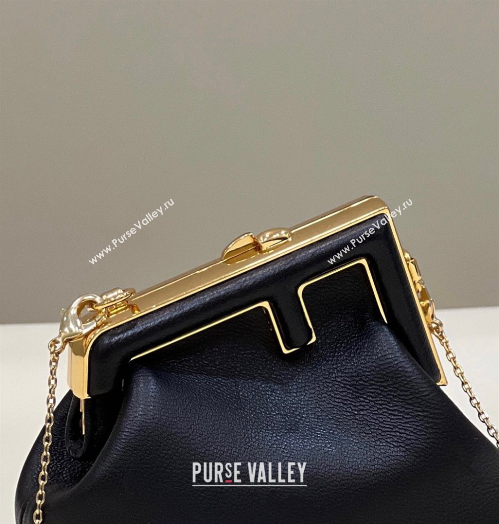 Fendi First Nano Bag Charm in Nappa Leather Black 20250255 80018S (CL-250522043)