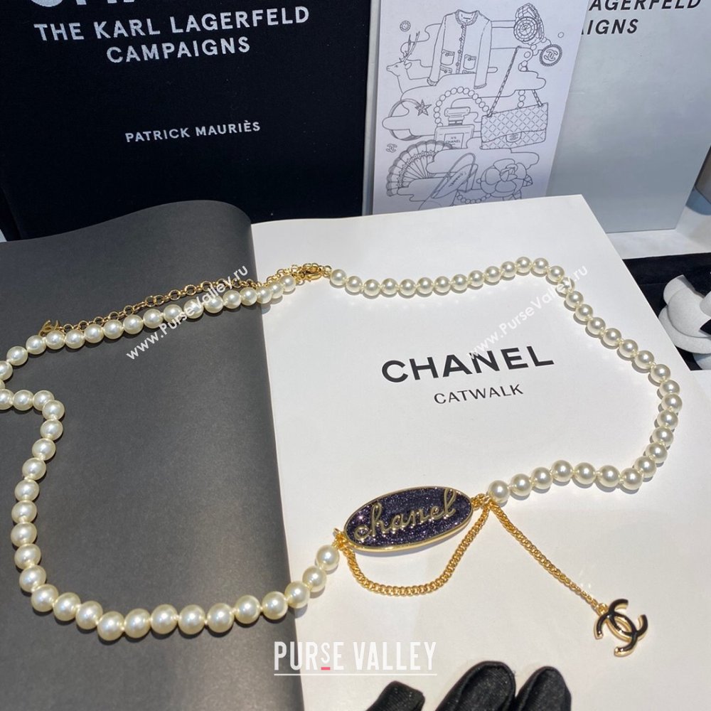 Chanel Pearl Belt CH13022 Black 2024 (YF-24013022)