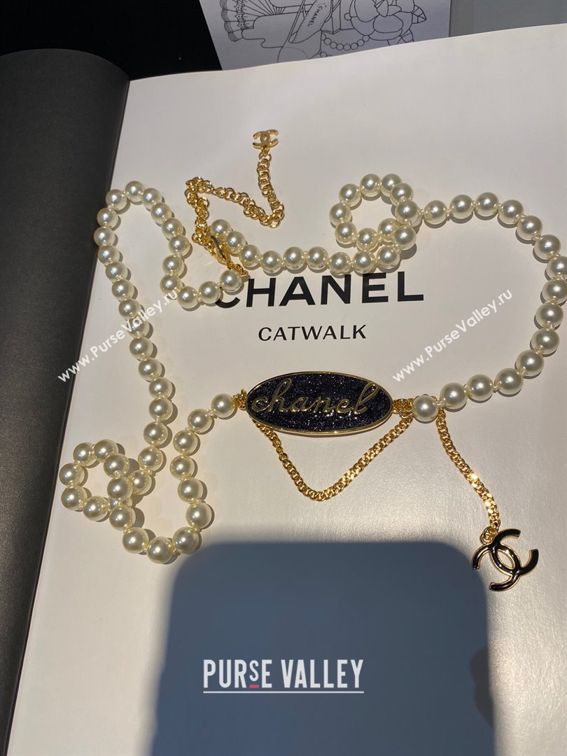 Chanel Pearl Belt CH13022 Black 2024 (YF-24013022)