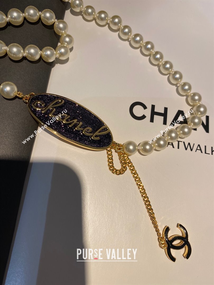 Chanel Pearl Belt CH13022 Black 2024 (YF-24013022)