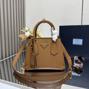 Prada Double small Saffiano leather bag Brown 2025 1BG443 0929 (YZ-250929052)