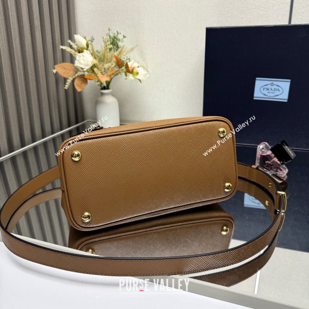 Prada Double small Saffiano leather bag Brown 2025 1BG443 0929 (YZ-250929052)