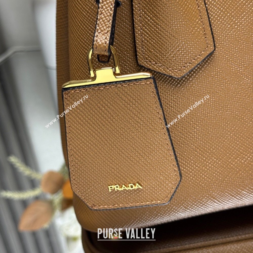 Prada Double small Saffiano leather bag Brown 2025 1BG443 0929 (YZ-250929052)