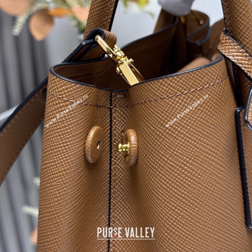 Prada Double small Saffiano leather bag Brown 2025 1BG443 0929 (YZ-250929052)