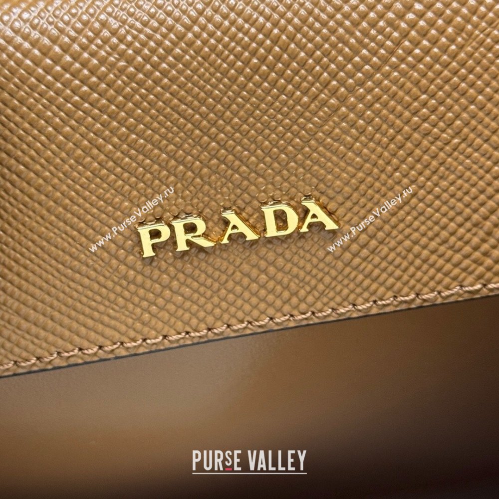 Prada Double small Saffiano leather bag Brown 2025 1BG443 0929 (YZ-250929052)