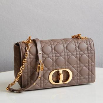 Dior Medium Caro Chain Bag in Soft Cannage Calfskin Warm Taupe 2024 (SM-24052217)