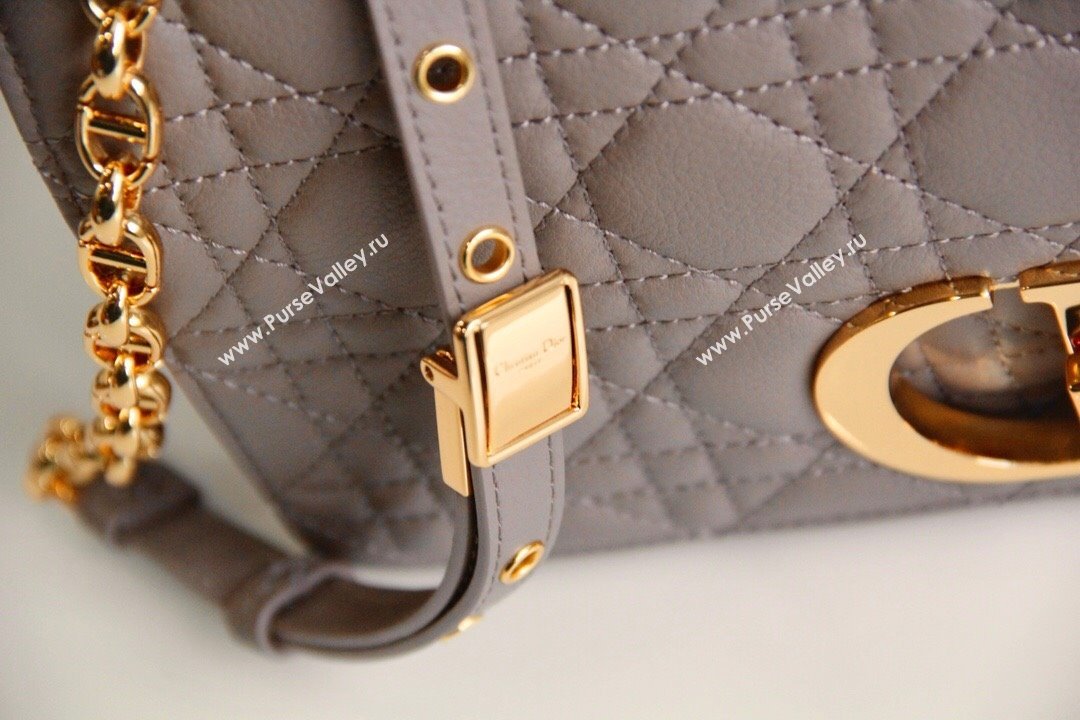 Dior Medium Caro Chain Bag in Soft Cannage Calfskin Warm Taupe 2024 (SM-24052217)