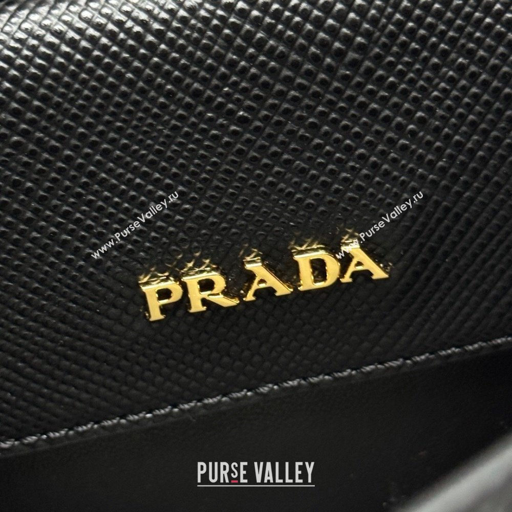 Prada Double small Saffiano leather bag Black2 2025 1BG443 0929 (YZ-250929053)