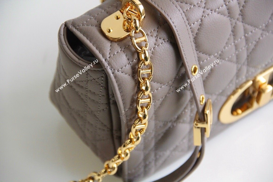 Dior Medium Caro Chain Bag in Soft Cannage Calfskin Warm Taupe 2024 (SM-24052217)