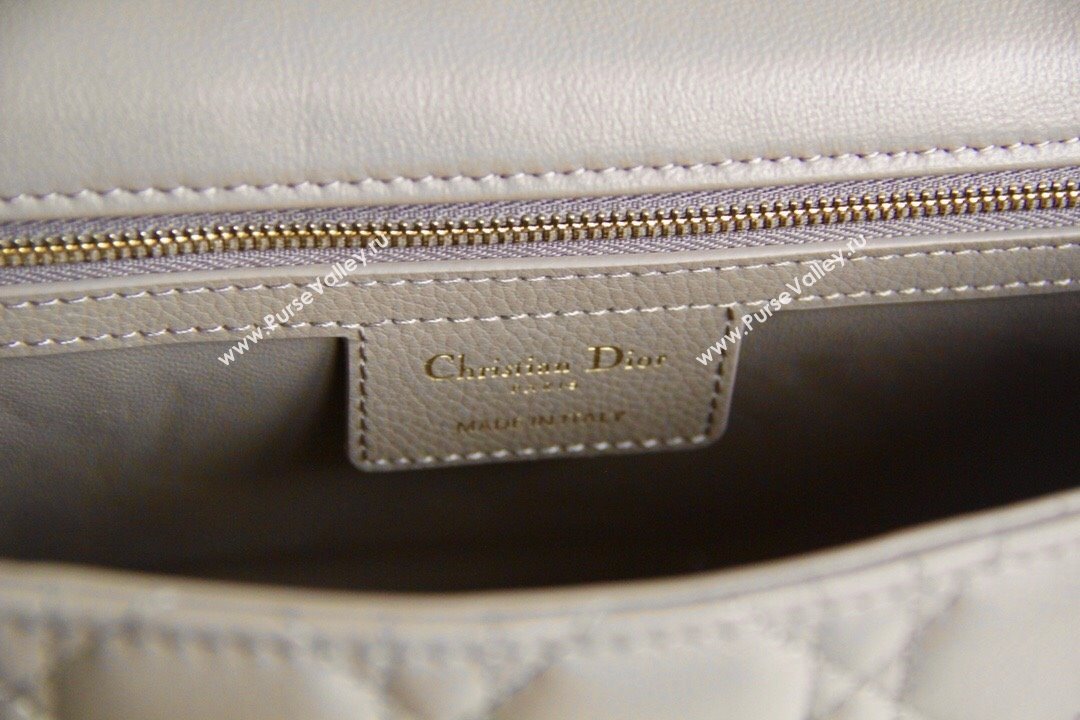 Dior Medium Caro Chain Bag in Soft Cannage Calfskin Warm Taupe 2024 (SM-24052217)