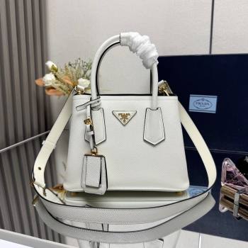 Prada Double small Saffiano leather bag White 2025 1BG443 0929 (YZ-250929055)