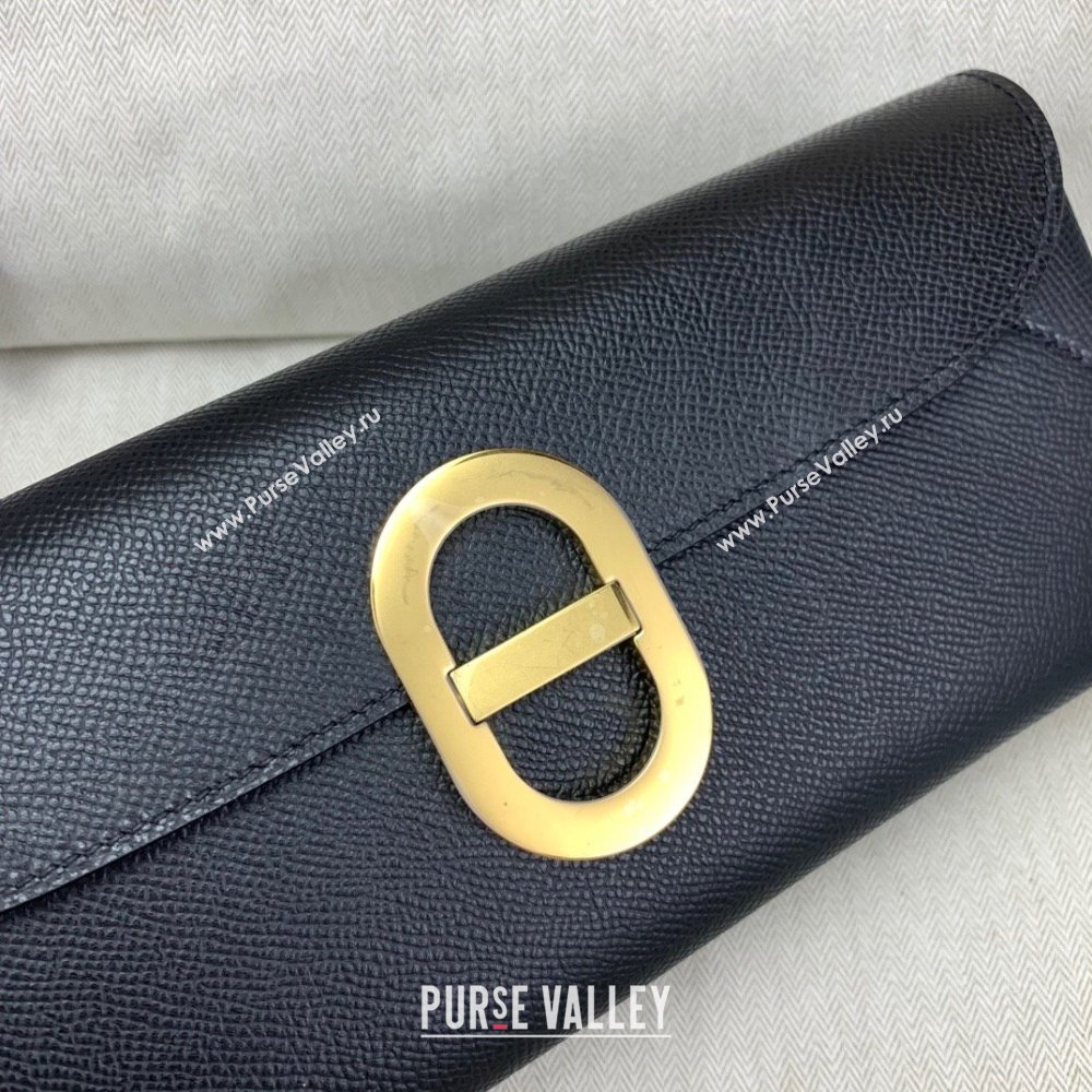 Hermes CHAINE DANCRE To Go Wallet in Original Epsom Leather Black/Gold 2024(Full Handmade) (XYA-24121920)