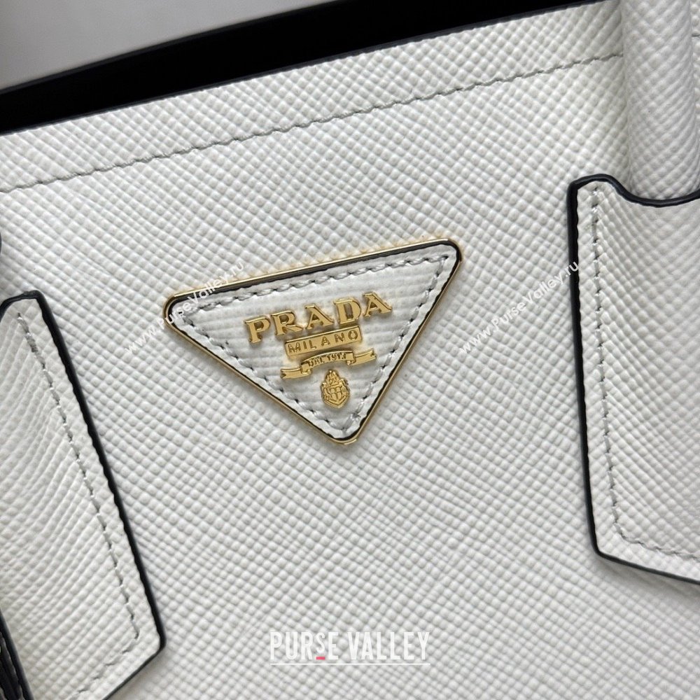 Prada Double small Saffiano leather bag White 2025 1BG443 0929 (YZ-250929055)
