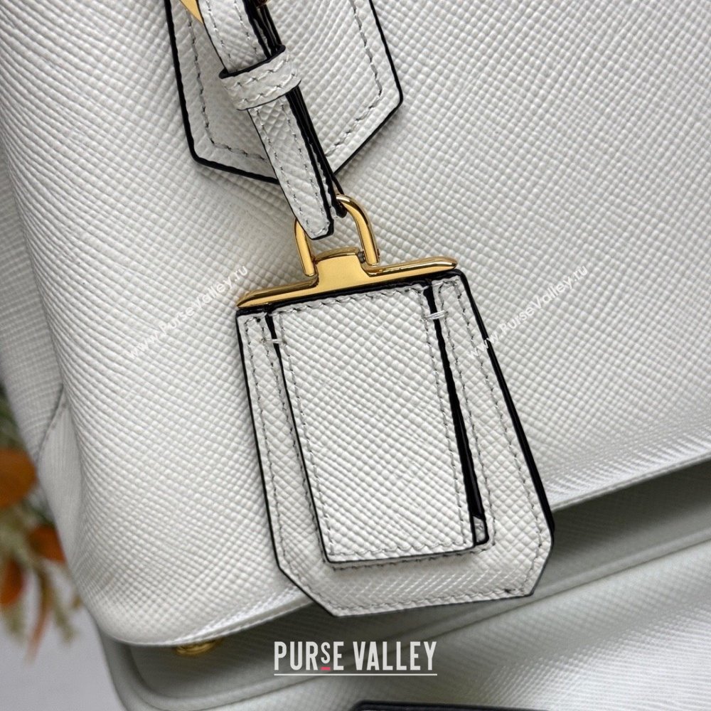 Prada Double small Saffiano leather bag White 2025 1BG443 0929 (YZ-250929055)