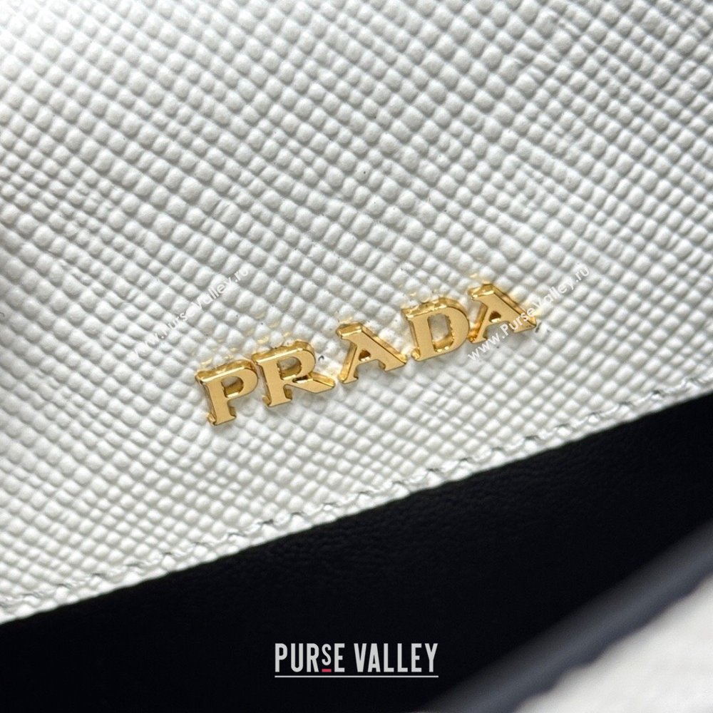 Prada Double small Saffiano leather bag White 2025 1BG443 0929 (YZ-250929055)